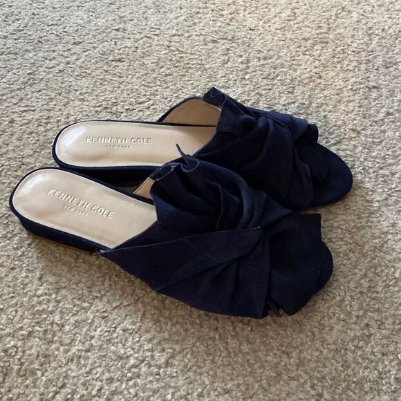 EUC Kenneth Cole blue suede sandal women’s‎ 7.5 - Picture 1 of 4